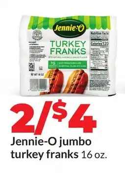 Hy-Vee Jennie-O jumbo turkey franks offer