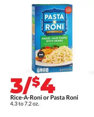 Hy-Vee Rice-A-Roni or Pasta Roni offer