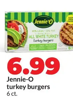 Hy-Vee Jennie-O turkey burgers offer