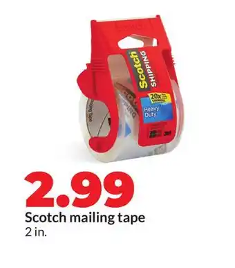 Hy-Vee Scotch mailing tape offer