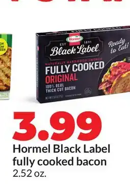 Hy-Vee Hormel Black Label fully cooked bacon offer