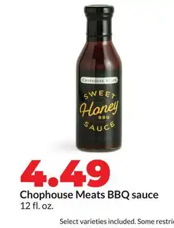Hy-Vee Chophouse Meats BBQ sauce offer