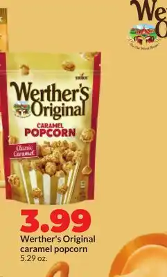 Hy-Vee Werther's Original caramel popcorn offer