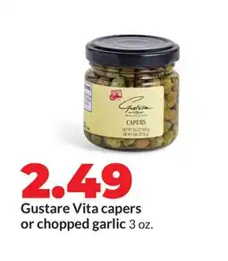 Hy-Vee Gustare Vita capers or chopped garlic offer
