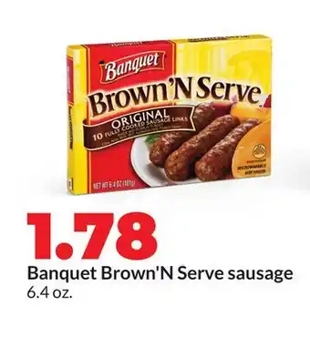 Hy-Vee Banquet Brown'N Serve sausage offer