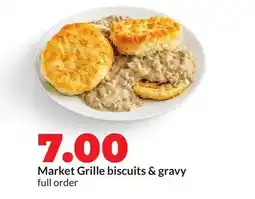 Hy-Vee Market Grille biscuits & gravy offer