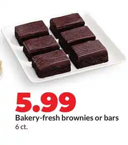 Hy-Vee Bakery-fresh brownies or bars offer