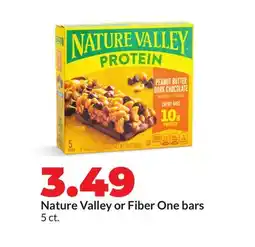 Hy-Vee Nature Valley or Fiber One bars offer