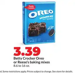 Hy-Vee Betty Crocker Oreo or Reese's baking mixes offer