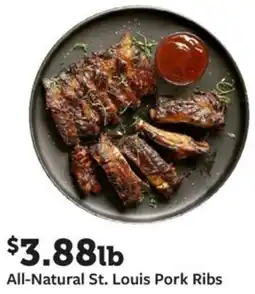 Fareway All-Natural St. Louis Pork Ribs offer