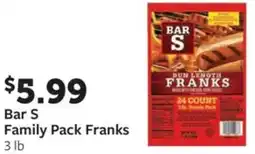Fareway Bar S Family Pack Franks offer