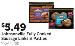 Fareway Johnsonville Fully Cooked Sausage Links & Patties offer