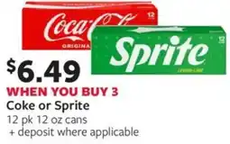 Fareway Coke or Sprite offer