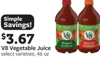 Fareway V8 Vegetable Juice offer