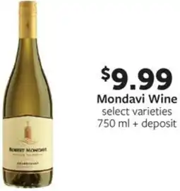 Fareway Mondavi Wine offer