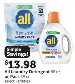 Fareway All Laundry Detergent offer