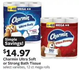 Fareway Charmin Ultra Soft or Strong Bath Tissue offer