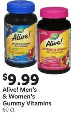 Fareway Alive! Men's & Women's Gummy Vitamins offer