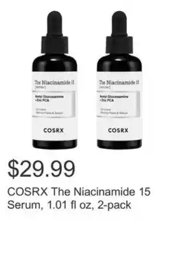Costco COSRX The Niacinamide 15 Serum, 1.01 fl oz, 2-pack offer