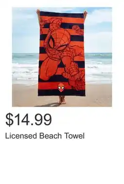 Costco Licensed Beach Towel offer