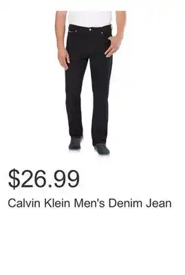 Costco Calvin Klein Men's Denim Jean offer