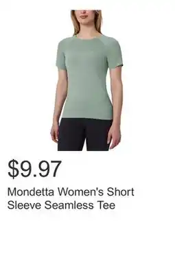 Costco Mondetta Women's Short Sleeve Seamless Tee offer
