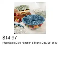 Costco PrepWorks Multi-Function Silicone Lids, Set of 10 offer