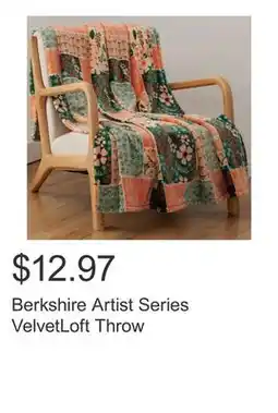 Costco Berkshire Artist Series VelvetLoft Throw offer