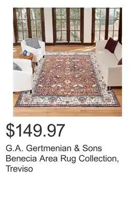 Costco G.A. Gertmenian & Sons Benecia Area Rug Collection, Treviso offer