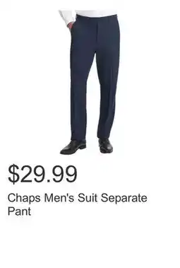 Costco Chaps Men's Suit Separate Pant offer
