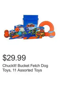 Costco ChuckIt! Bucket Fetch Dog Toys, 11 Assorted Toys offer