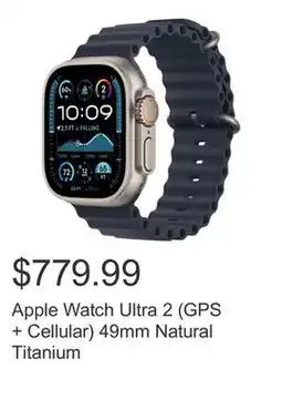 Costco Apple Watch Ultra 2 (GPS + Cellular) 49mm Natural Titanium offer
