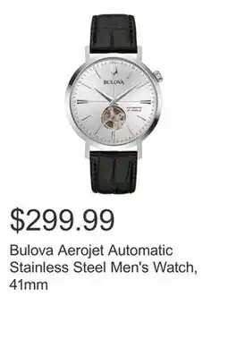 Costco Bulova Aerojet Automatic Stainless Steel Men's Watch, 41mm offer
