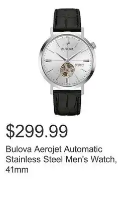 Costco Bulova Aerojet Automatic Stainless Steel Men's Watch, 41mm offer