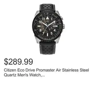 Costco Citizen Eco Drive Promaster Air Stainless Steel Quartz Men's Watch, 42mm offer