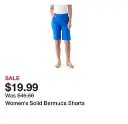 Belk Women's Solid Bermuda Shorts offer