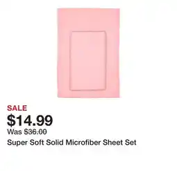 Belk Super Soft Solid Microfiber Sheet Set offer