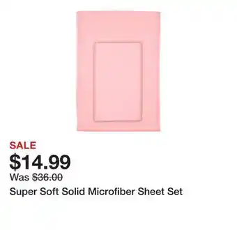Belk Super Soft Solid Microfiber Sheet Set offer