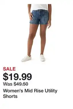 Belk Women's Mid Rise Utility Shorts offer