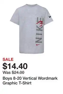 Belk Boys 8-20 Vertical Wordmark Graphic T-Shirt offer