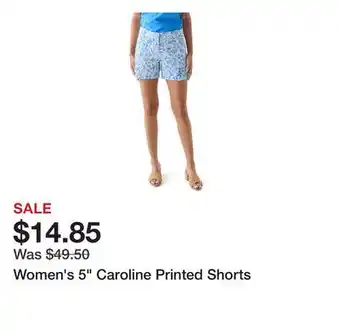 Belk Women's 5 Caroline Printed Shorts offer