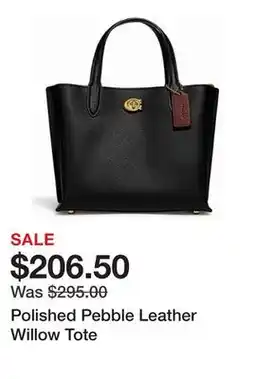 Belk Polished Pebble Leather Willow Tote offer