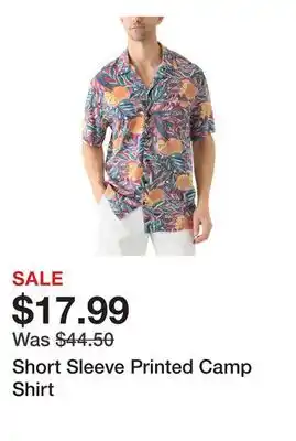 Belk Short Sleeve Printed Camp Shirt offer