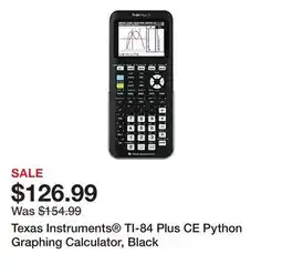 Office Depot Texas Instruments TI-84 Plus CE Python Graphing Calculator, Black offer