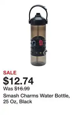 Office Depot Smash Charms Water Bottle, 25 Oz, Black offer