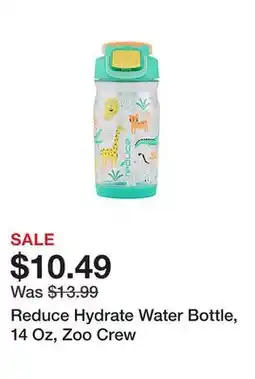 Office Depot Reduce Hydrate Water Bottle, 14 Oz, Zoo Crew offer