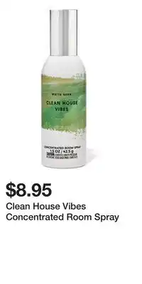 Bath & Body Works Clean House Vibes Concentrated Room Spray offer