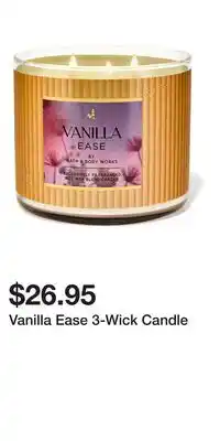 Bath & Body Works Vanilla Ease 3-Wick Candle offer