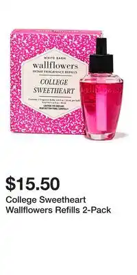 Bath & Body Works College Sweetheart Wallflowers Refills 2-Pack offer