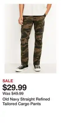 Old Navy Old Navy Straight Refined Tailored Cargo Pants offer
